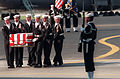 Victims of the explosion arrive at Dover Air Force Base for autopsy.