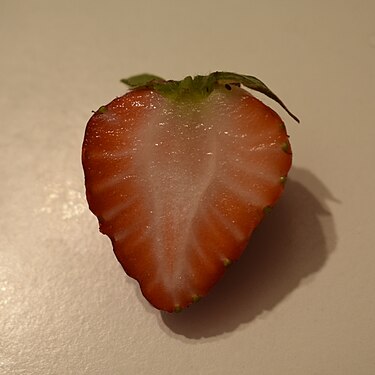 Half a strawberry