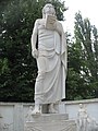 Schiller's statue in Dresden, Germany, sculpted by Selmar Werner