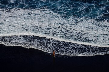 Canary Island, Tenerife, Top view of Bollullo beach in Puerto de la Cruz