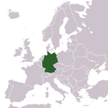 Location map of Germany in Europe