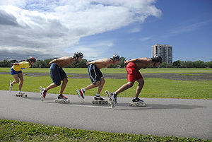 Patineurs sur les Plaines d'Abraham, Quebec