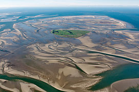 Neuwerk, a Wadden Sea island on the German North Sea coast