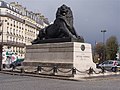 42) Le Lion de Belfort à Paris, place Denfert-Rochereau. Il y a des annotations et des liens sur l'image. 12 avril 2010