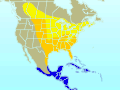 Rose-breasted Grosbeak range map.