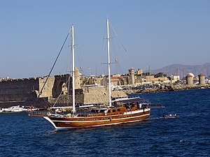 Medieval city Rhodes on Rhodes Island