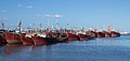 Barcos pesqueros en el Puerto de Mar del Plata, Argentina