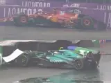 Así han sido los accidentes de Carlos Sainz y Fernando Alonso.