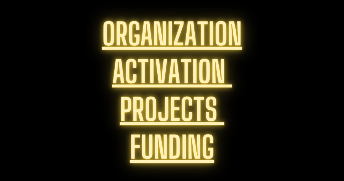 Link to Apply for Organization Activation Projects Funding