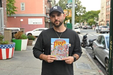 New York Nico with his new book New York Nico's Guide to NYC