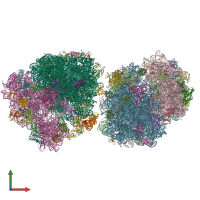 PDB entry 4z8c coloured by chain, front view.