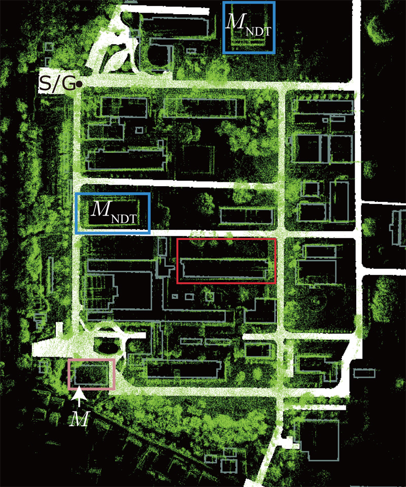 Point cloud map build by using online SLAM approach