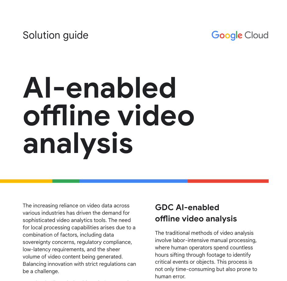 Solution guide on AI-enabled offline video analysis