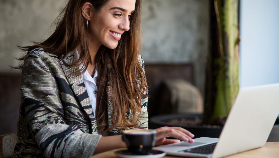 Women on computer