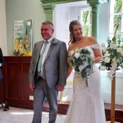 WEDDING: Carl and Alison tie the knot