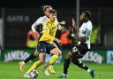 Ben Nelson on the ball against Derby County