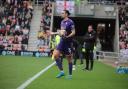 Ciaron Brown prepares to take a throw-in against Sunderland