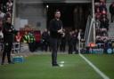 Des Buckingham on the touchline at the Stadium of Light