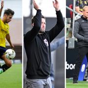 Des Buckingham (centre) has paid tribute following the tragedies involving George Baldock (left) and Liam Manning (right)