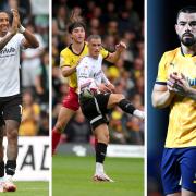 Derby County trio Nathaniel Mendez-Laing, Jerry Yates and Eiran Cashin