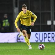 Ben Nelson on the ball against Derby County