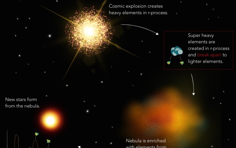 Schematic illustration of the element cycle in stars