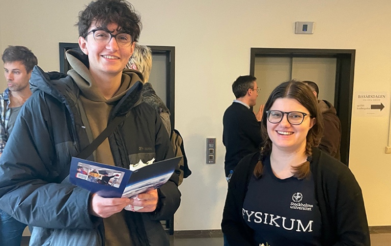 Noel från Åsö gymnasium var en av studenterna som deltog på Basårsdagen 2024