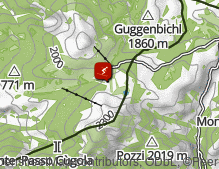 Mappa: Skigebiet Jochgrimm / Area sciistica Passo Oclini